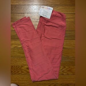 LuLaRoe Leggings Salmon color, Solid, size OS